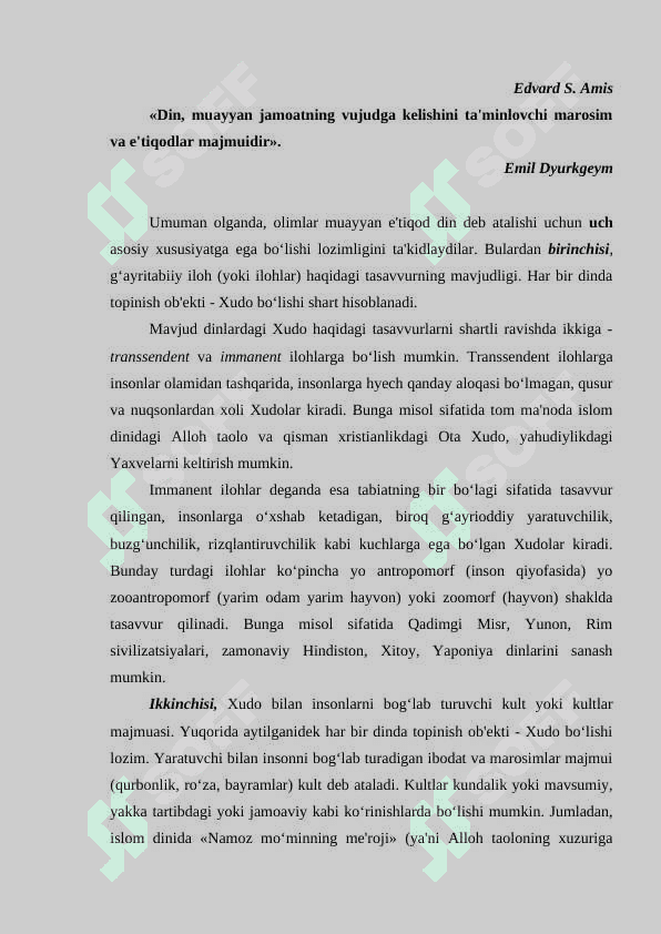 DINSHUNOSLIK FANIGA KIRISH 8