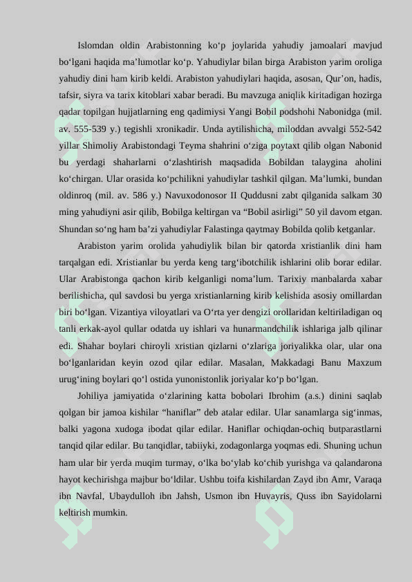 ISLOM DINI VA UNING TARQALISHI TARIXI 2