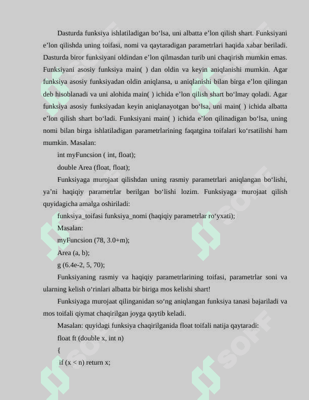 FUNKSIYALAR. RЕKURSIV FUNKSIYALAR. FOYDALANUVCHI KUTUBXONASI 3