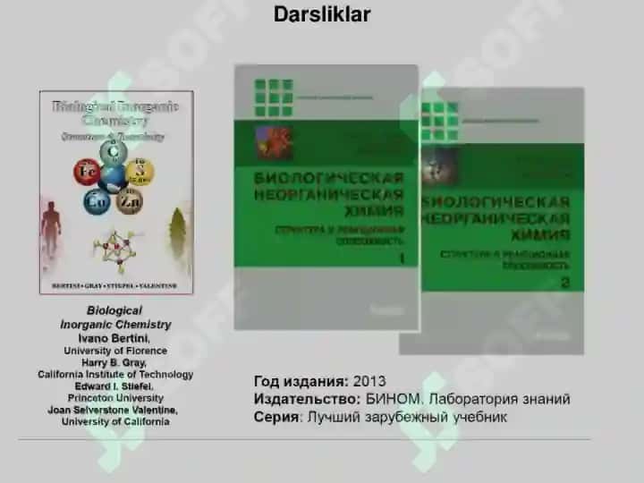 Bionoorganik kimyoning zamonaviy fandagi o'rni 5
