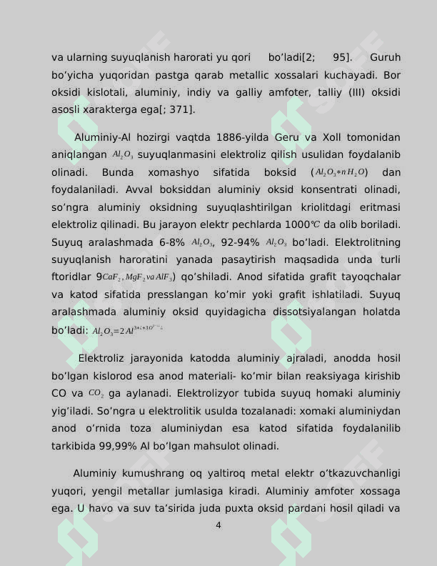Alyuminiy, galliy, indiy birikmalari va xossalari 4