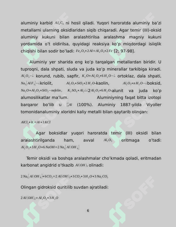 Alyuminiy, galliy, indiy birikmalari va xossalari 6