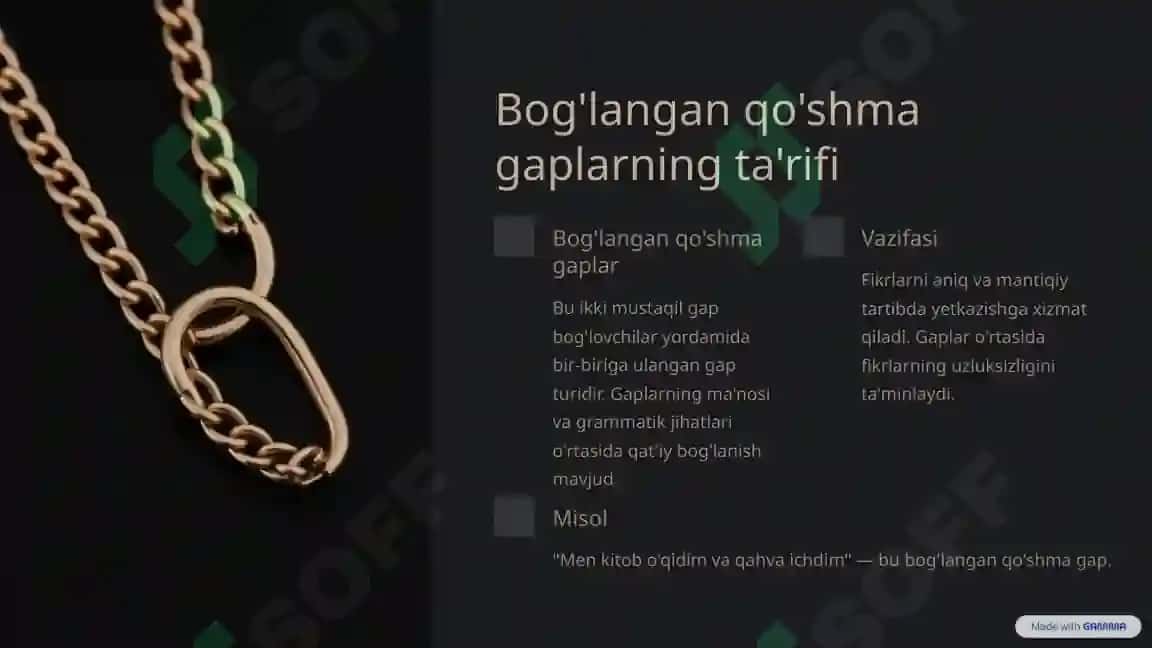 Qo'shma gaplar ta'rifi va tasnifi 3