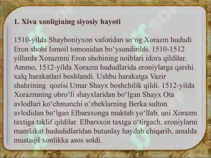 Xiva xonligida yer – suv munosabatlarining umumiy holati va dehqonchilik 3