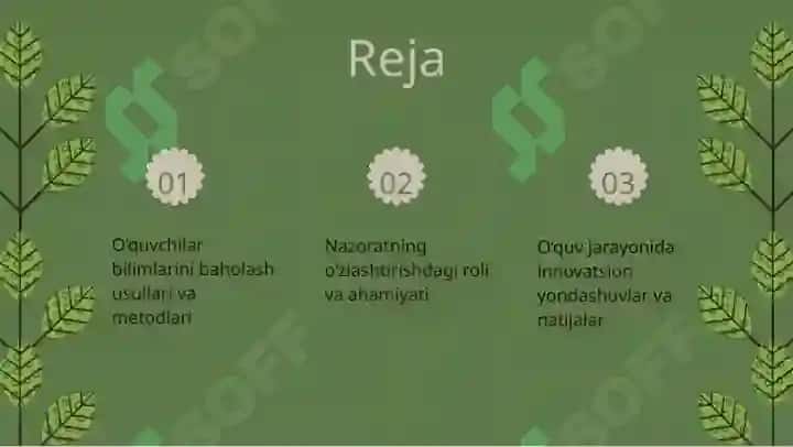 Tabiiy fanlar nazariyasi va metodikasini o‘qitish bo‘yicha o‘quvchilar bilimlarini nazorat qilish va baholash. Bilimlarni tekshirishning o‘zlashtirish yuqori bo‘lishi uchun tutgan o‘rni 2