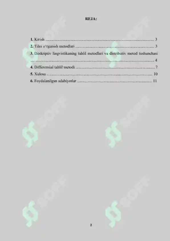 DISTRIBUTIV VA DIFFERENSIAL TAHLIL METODLARI 2