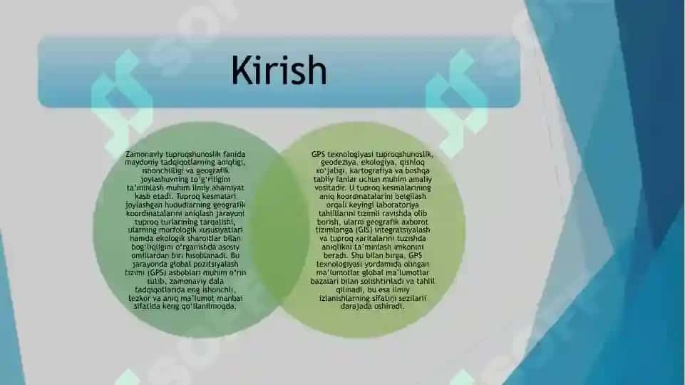 Tuproq kesmalarning geografik koordinatalarini GPS asbobi orqali aniqlashni oʻrganish 3