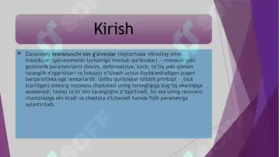 Zamonaviy tebranuvchi sim gʻalveolar 3
