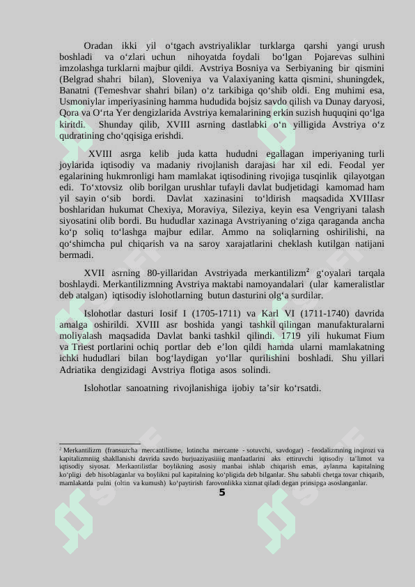 XVIII ASR OXIRIDAN  ХIХ ASR 60-YILLARIDA AVSTRIYA IMPERIYASI 5