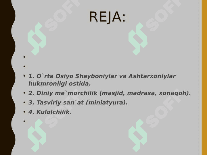 O'rta Osiyoning so'nggi o'rta asrlar davri arxeologik yodgorliklari 2