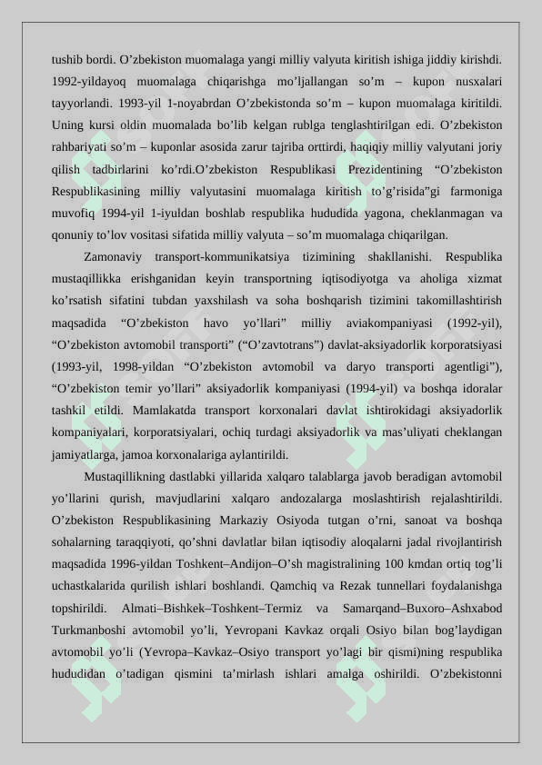 O’zbekiston respublikasining iqtisodiy tizimi 6