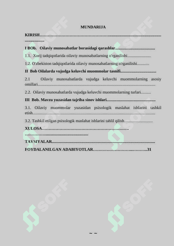 Oilaviy muommolar bo'yicha psixologik maslahat 2
