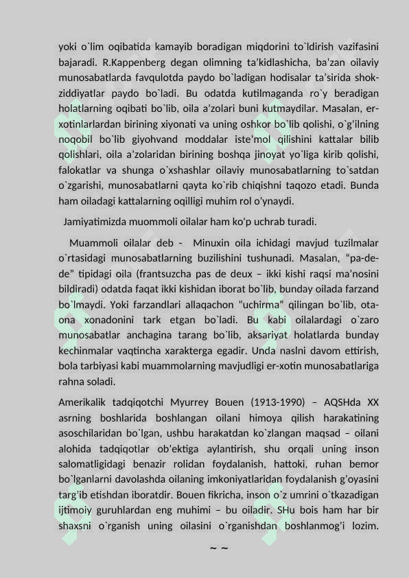 Oilaviy muommolar bo'yicha psixologik maslahat 5