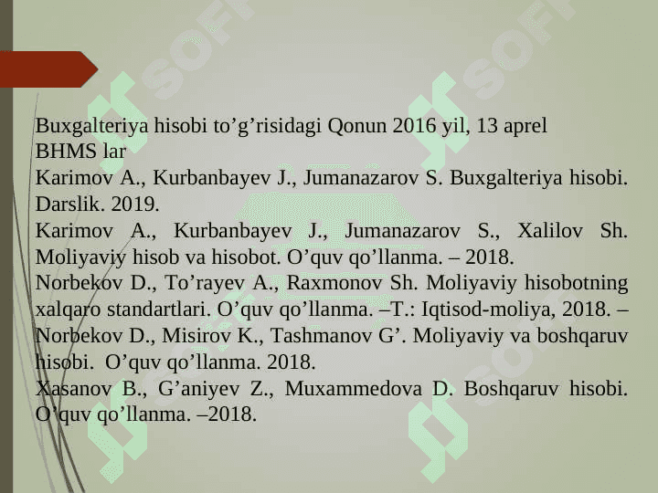 moliyaviy hisob asoslari 2