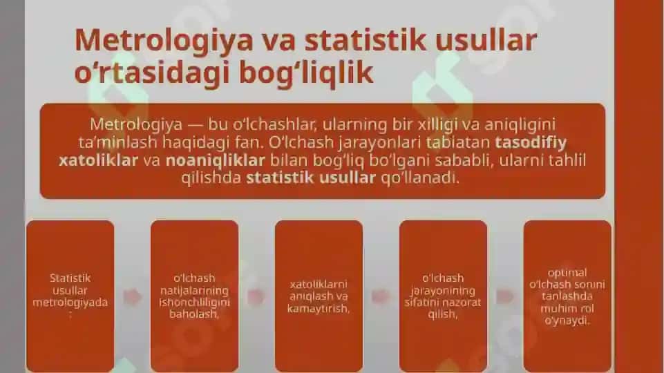 Metrologiyada statistik usullarni qo‘llash 3