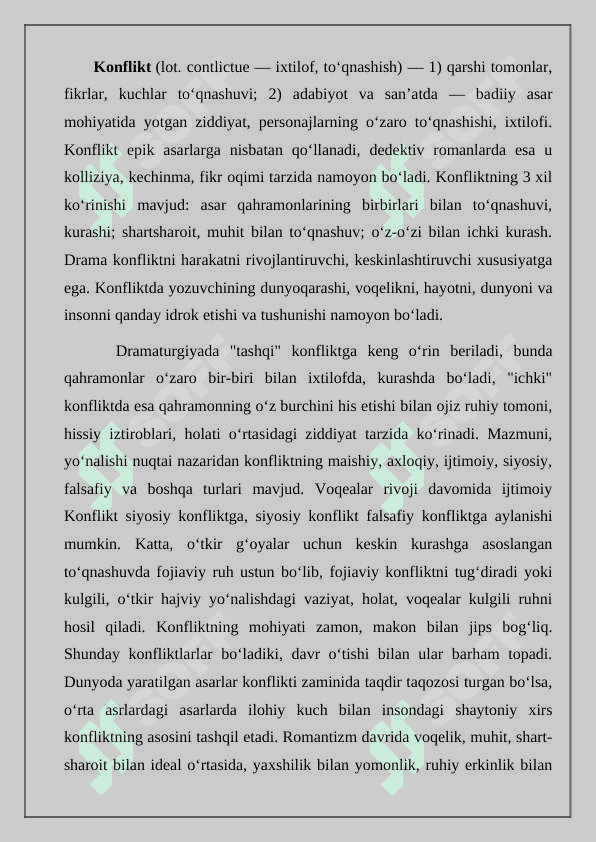 Konfliktli vaziyatlarni idrok qilish xususiyatlari 2