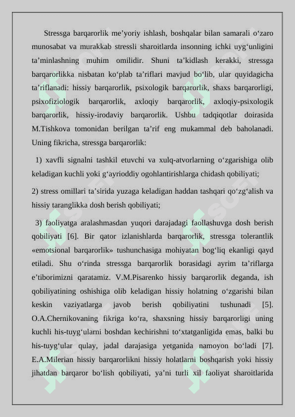 Konfliktli vaziyat va stressga barqarorlikni oshirish 2