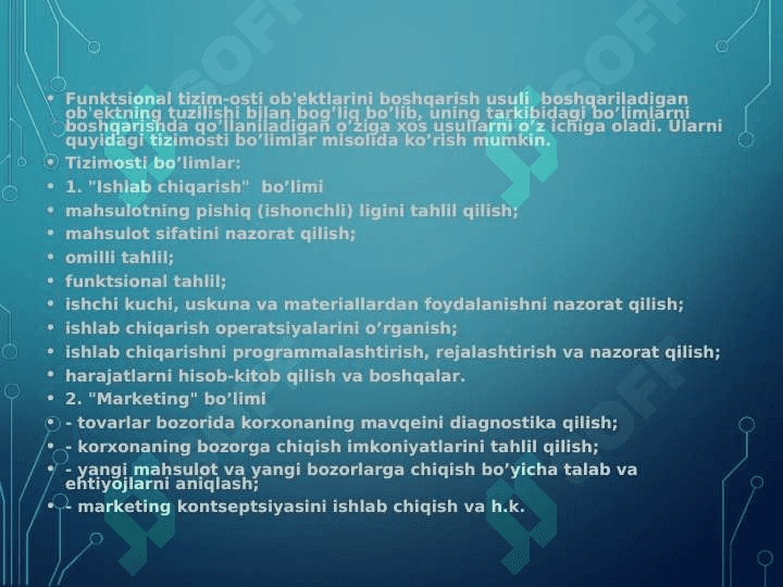 Boshqaruv hisobini tashkil qilish 4