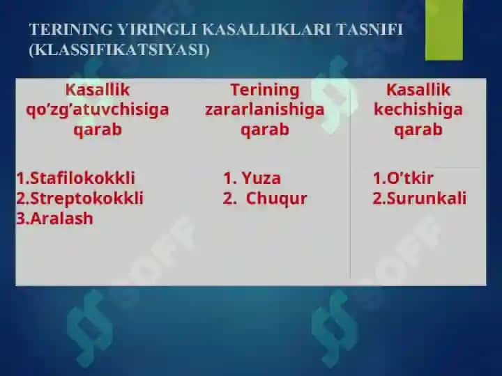 Dermatozoonozlar va Terining yiringli kasalliklari-piodermitlar 6