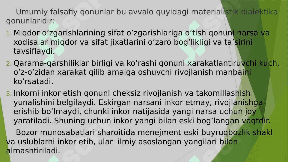 Menejmentning nazariy asoslari 7