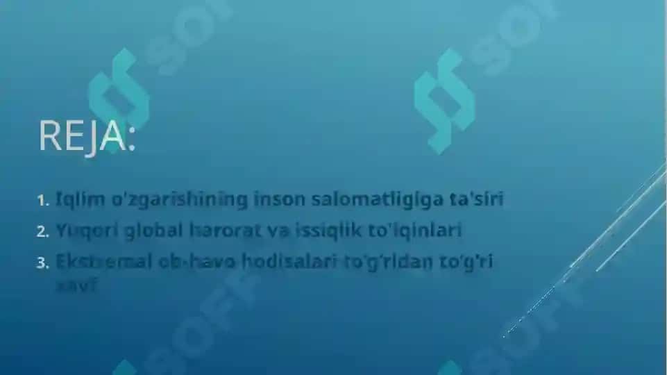 Iqlim va inson salomatligi 2