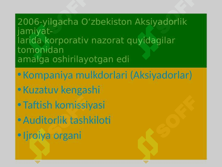 Biznesda korporativ boshqaruv mazmuni va evolyutsiyasi pptx 7