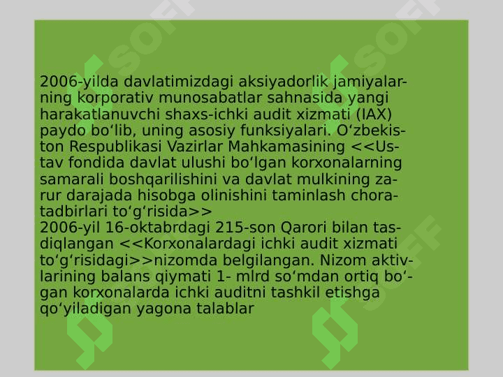 Biznesda korporativ boshqaruv mazmuni va evolyutsiyasi pptx 8