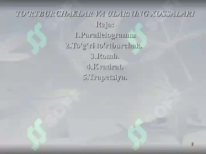 Parallelogramm 2