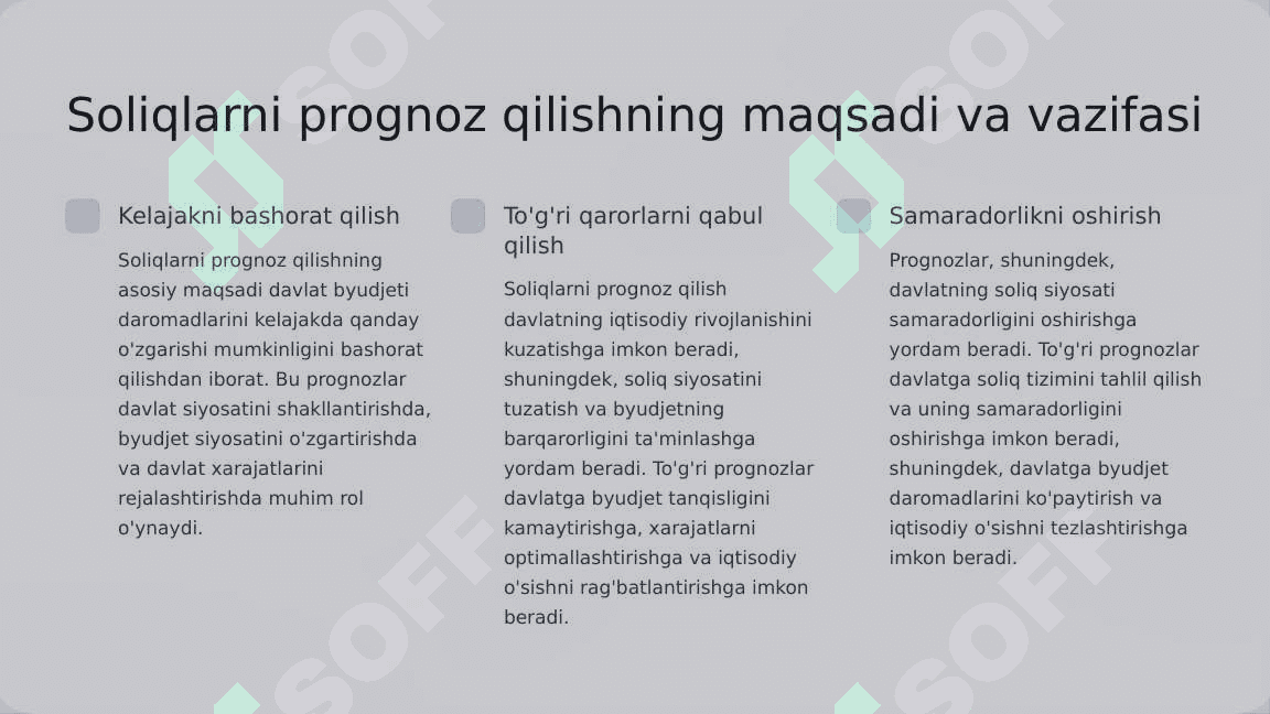 Soliqlarni prognoz qilish modellari va metodlari 3