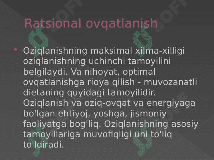 OZIQLANISH BIOKIMYOSI 5