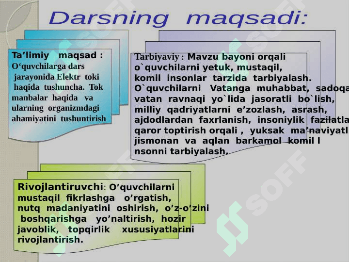 Elektr toki haqda tushuncha 3