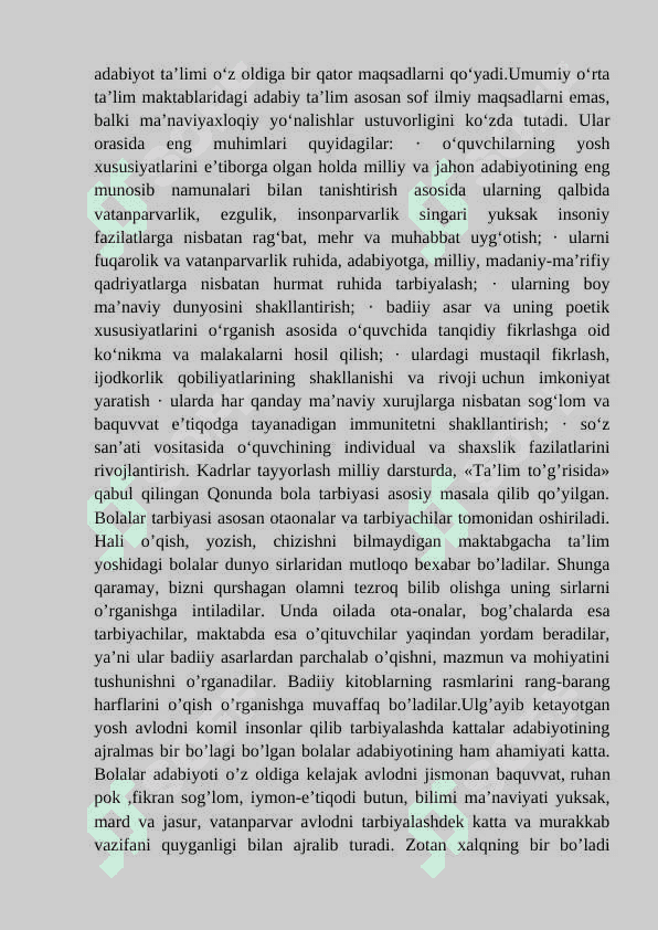 Boshlang`ich sinf o`quvchilarini ifodali o`qishga o`rgatish 4