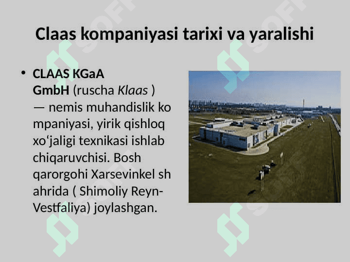 Claas kompaniyasi pptx 2