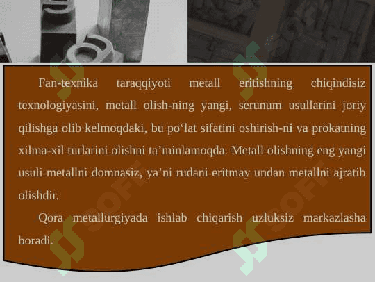 Qora metallurgiya sanoati 6