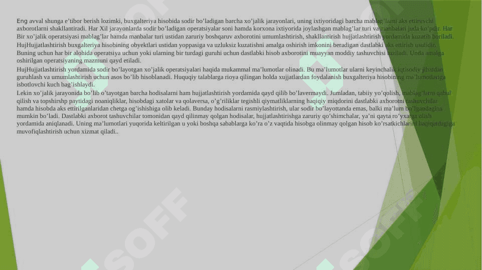 Buxgalteriya ishini tashkil qilish. 4