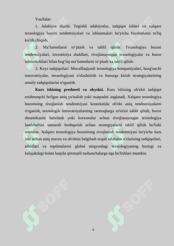 Xalqaro texnologiya bozorining rivojlanish tendensiyasi 4