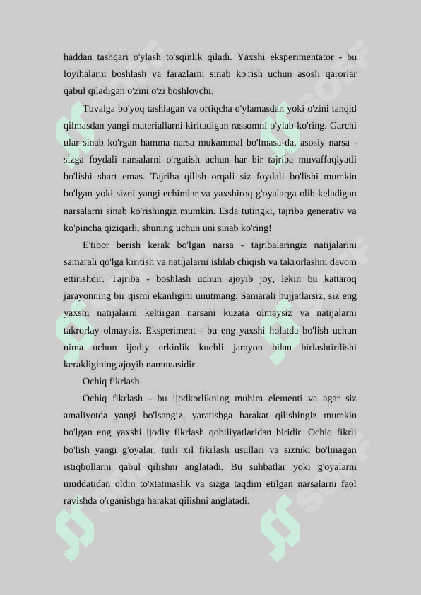Yondashuvni aniqlash va uning shakllanishi 4