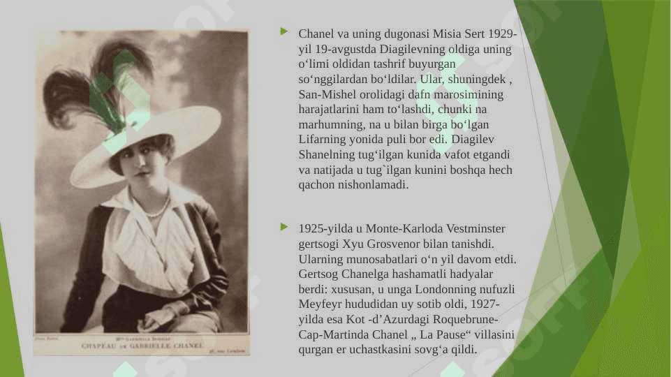 Chanel kompaniyasi tarixi va moda olamiga kirishi pptx 4