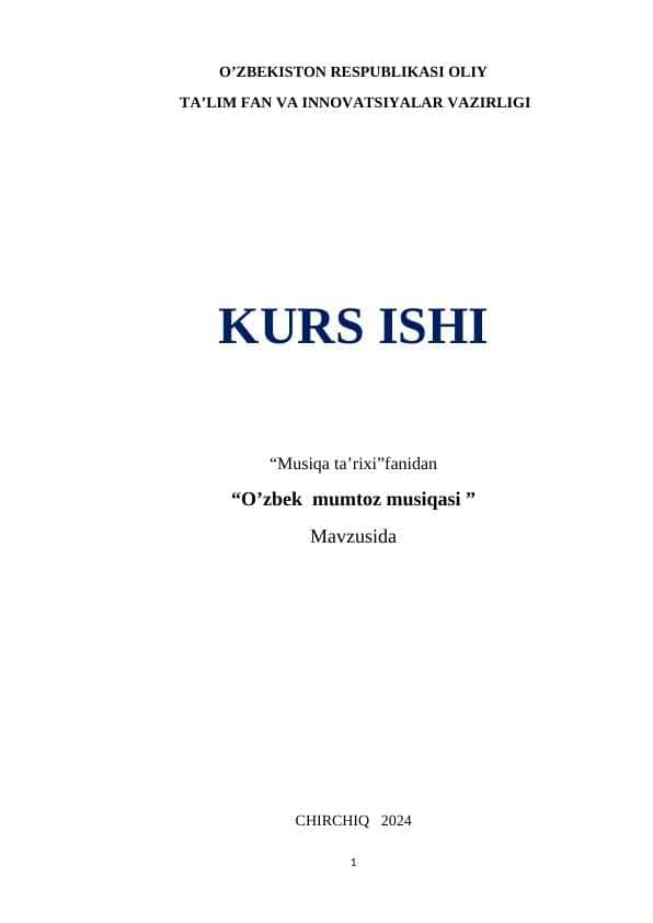 O’zbek  mumtoz musiqasi 1