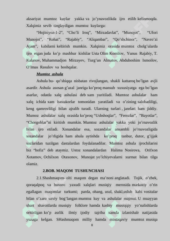 O’zbek  mumtoz musiqasi 8