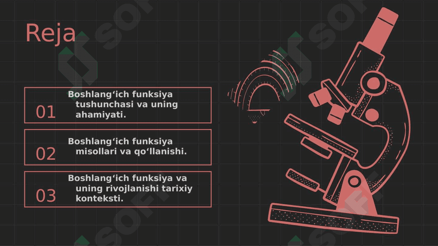 Matematikada Boshlangʻich funksiya 2