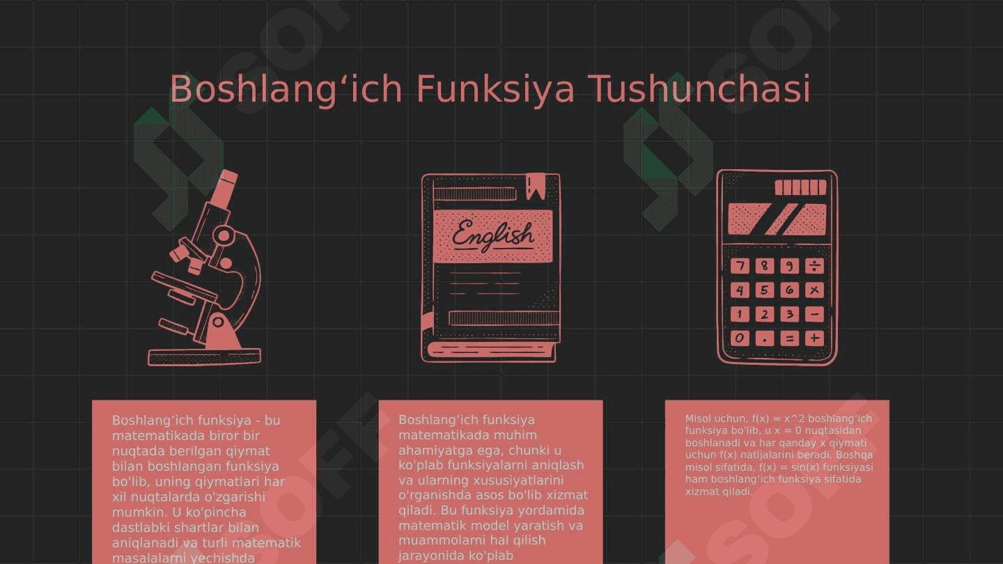 Matematikada Boshlangʻich funksiya 3