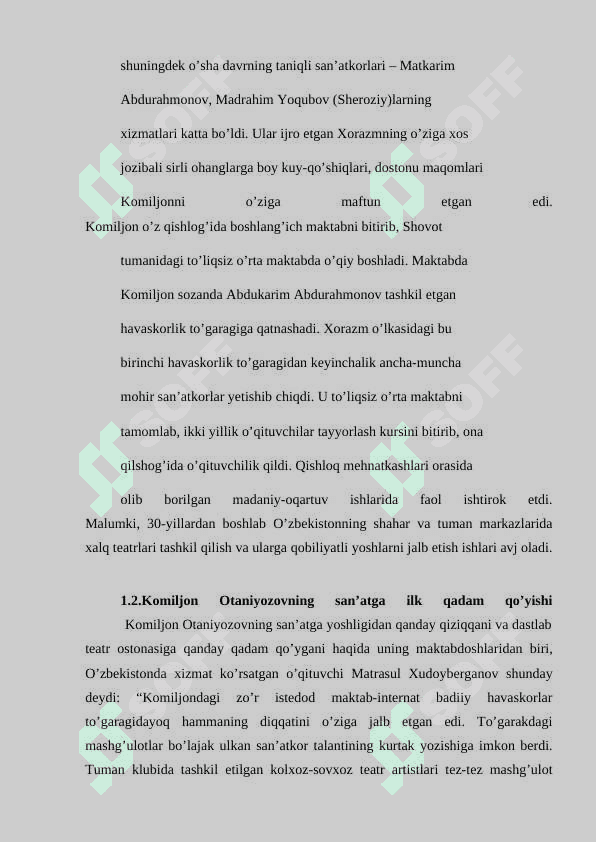 O’zbek bastakori Komiljon Otaniyozovning hayoti va ijodi 8