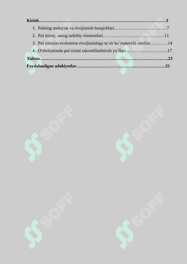 PUL TIZIMI EVOLYUTSIYASI VA UNING TURLARI 2