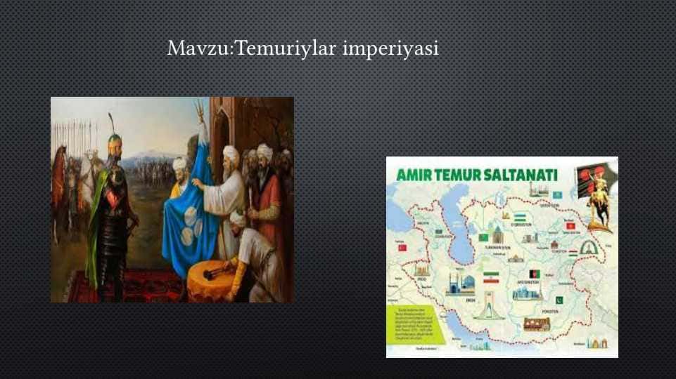 Temuriylar imperiyasi 1