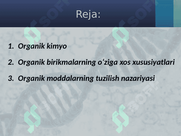 Organik kimyo tarixi. Organik birikmalarning o‘ziga xos xususiyatlari 2