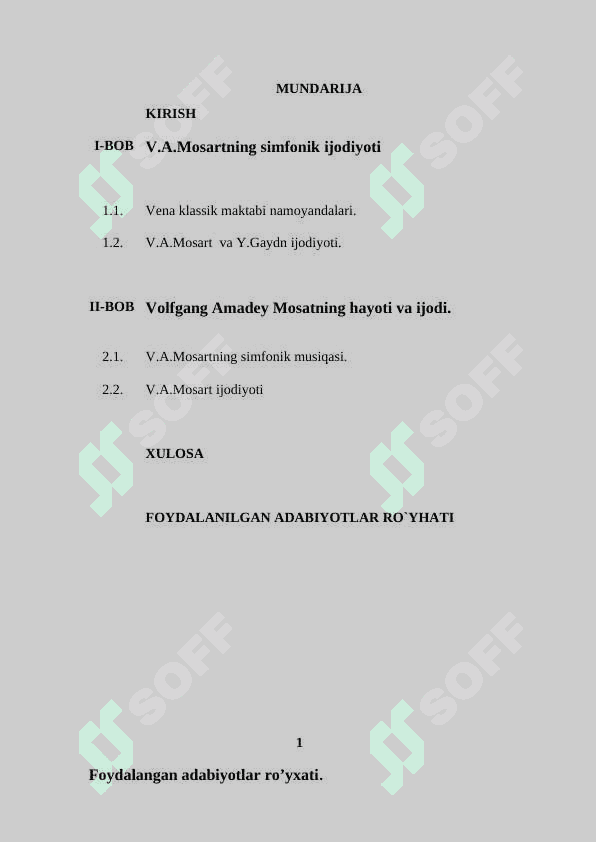 V.A.Mosartning simfonik  ijodiyoti 2