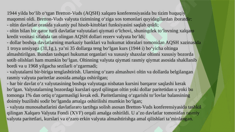 Valyuta kursi, to‘lov balansi va uning taqchilligi 8