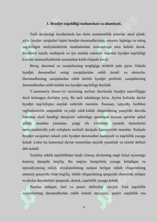byudjet taqchilligi va uni moliyalashtirish manbalari 4