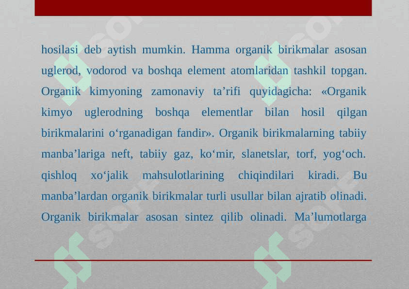 ORGANIK KIMYO FANI 5